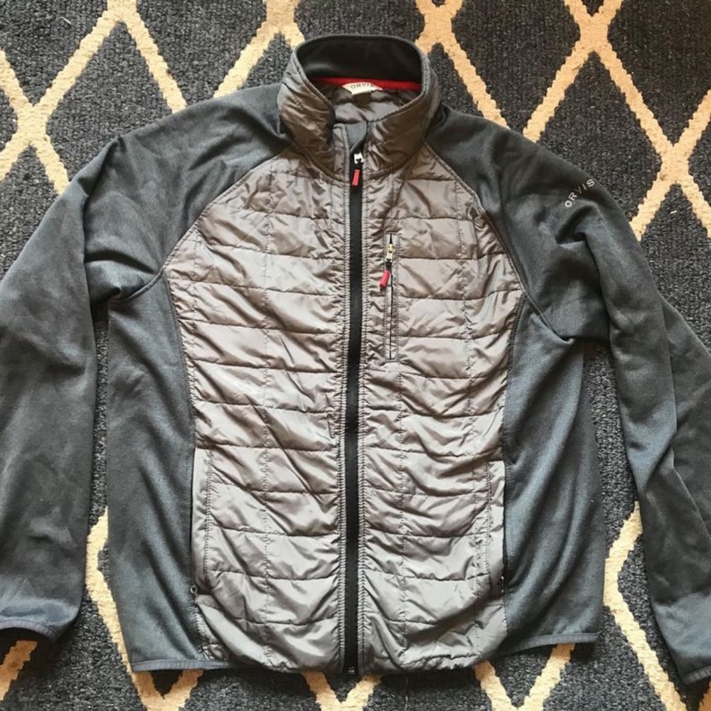 Orvis Men's Mixed Media Full Zipper Quilted Jacket